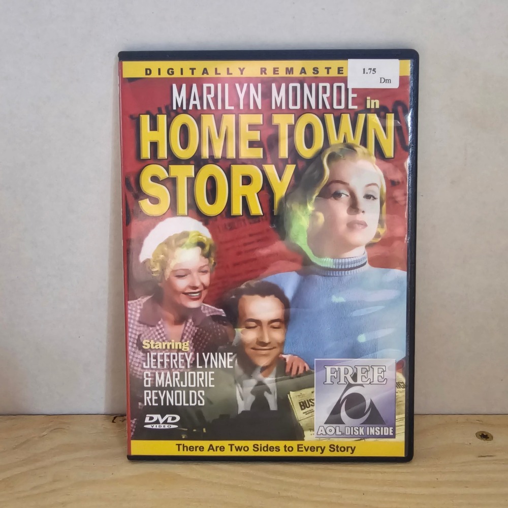 Home Town Story DVD Marilyn Monroe Jeffrey Lynne Digiview 1951 Film with AOL CD